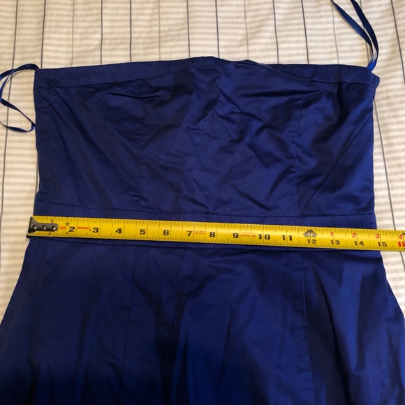 Blue mini dress; says size 10 but it’s snug - I’d say size 6 - Picture 2 of 4